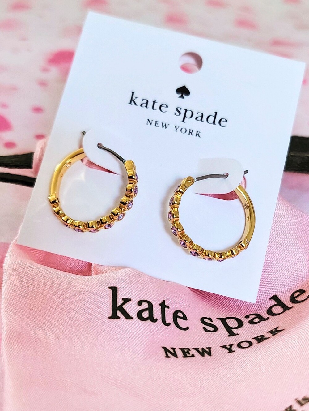 Kate Spade Amethyst Hoop Earrings